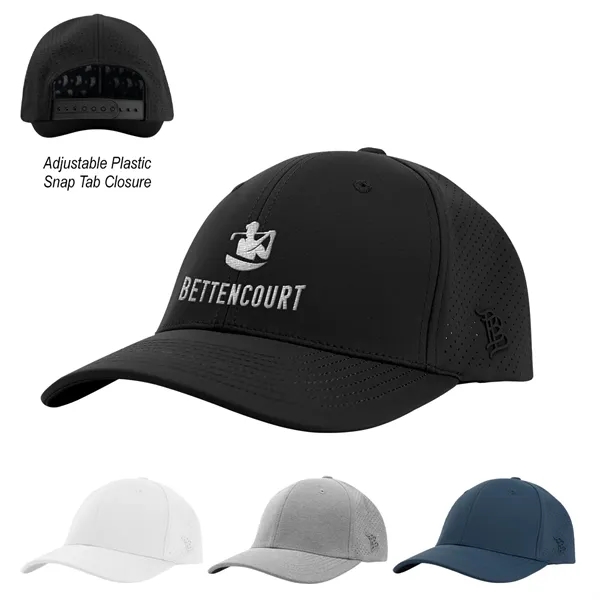 6 panel, mid profile polyester/spandex cap with stretch-fit sweatband and adjustable... from ASI 61125 Hit Promotional Products / Hit®