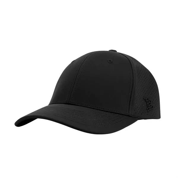 6 panel, mid profile polyester/spandex cap with stretch-fit sweatband and adjustable... from ASI 61125 Hit Promotional Products / Hit®
