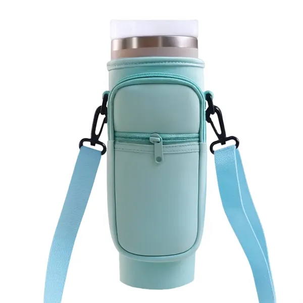Upgraded sling bag for 40oz handled tumblers with multi-pocket storage, imprint-ready... from ASI 72657 Active Life Promo / Active Life Promo Active Life