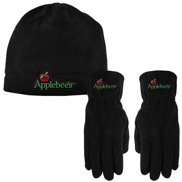 Fleece Beanie Cap and Fleece Gloves combo... from ASI 90160 Suntex Industries