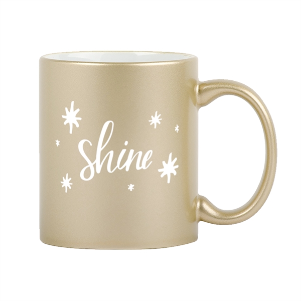 4.75" x 3.75" x 3.25" ceramic mug with metallic finish and... from ASI 74710 Numo / NUMO