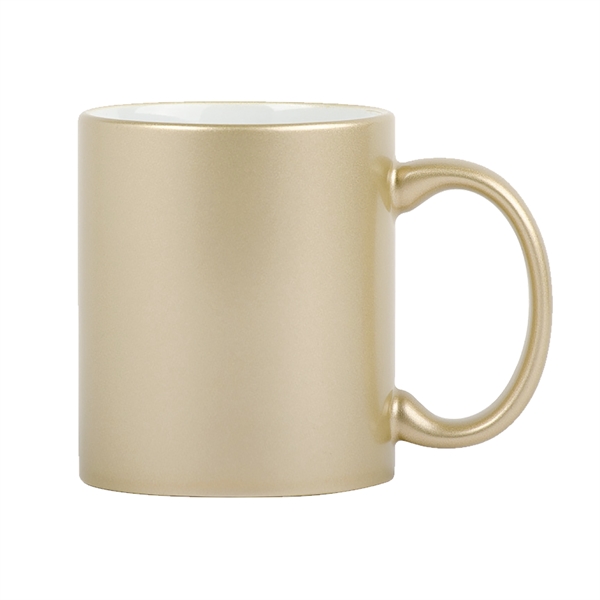 4.75" x 3.75" x 3.25" ceramic mug with metallic finish and... from ASI 74710 Numo / NUMO