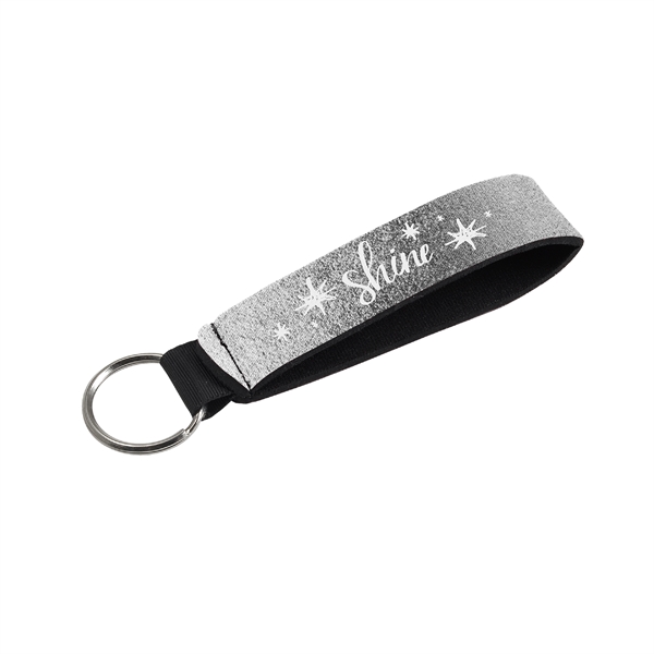 5"W x 0.875"H metallic neoprene wrist strap with key holder.... from ASI 74710 Numo / NUMO