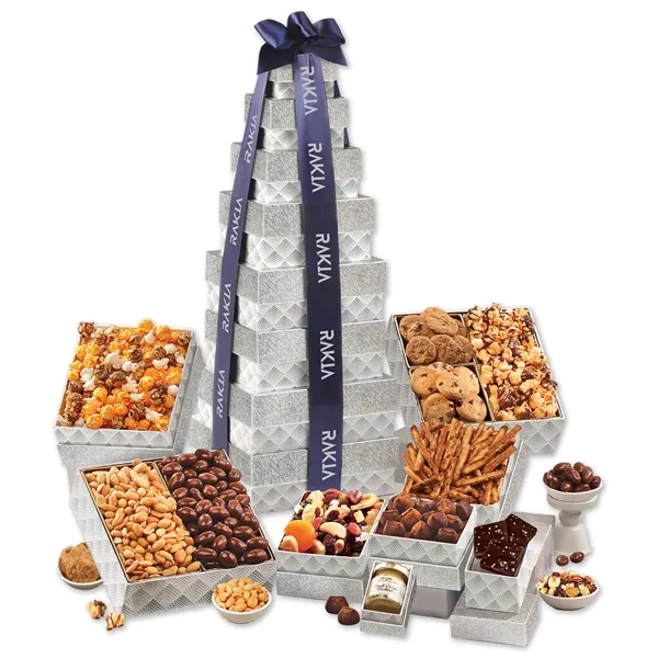 Giant 8 box tower with 10 gourmet treats.  At nearly... from ASI 68680 Maple Ridge Farms Inc