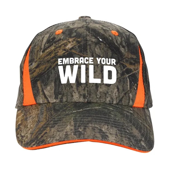 Camo Cap With Blaze Inserts... from ASI 40480 Koozie Group
