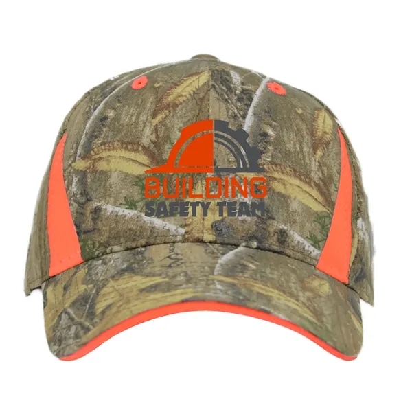 Camo Cap With Blaze Inserts... from ASI 40480 Koozie Group