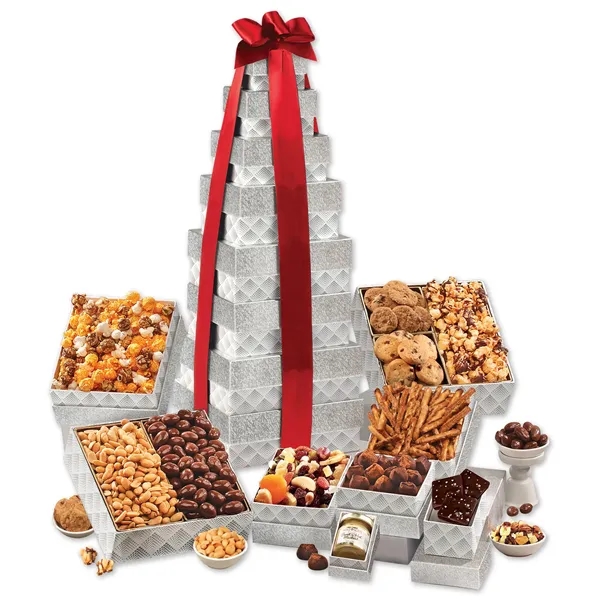 Giant 8 box tower with 10 gourmet treats.  At nearly... from ASI 68680 Maple Ridge Farms Inc