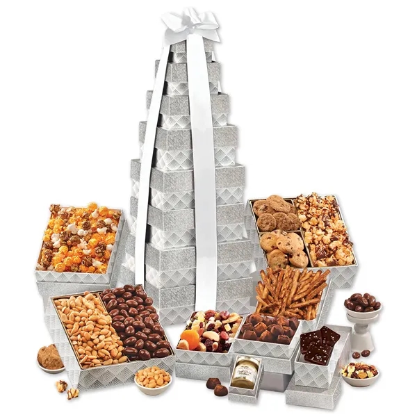 Giant 8 box tower with 10 gourmet treats.  At nearly... from ASI 68680 Maple Ridge Farms Inc
