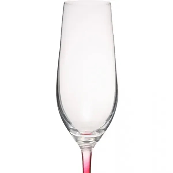 8.3 oz. 100% Lead free crystal wine glass; with colored stem... from ASI 39552 BEL Promo