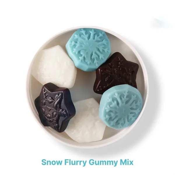 1.3 oz taster packet of a snowflake-shaped gummy mix with three... from ASI 61966 HPG / SugarSpot