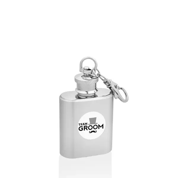 1 oz. stainless steel flask with single wall construction, screw on/off... from ASI 39552 BEL Promo