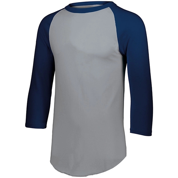 Baseball Jersey 2.0 with  50% polyester/50% cotton jersey knit.... from ASI 37461 Augusta Sportswear