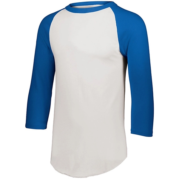 Baseball Jersey 2.0 with  50% polyester/50% cotton jersey knit.... from ASI 37461 Augusta Sportswear