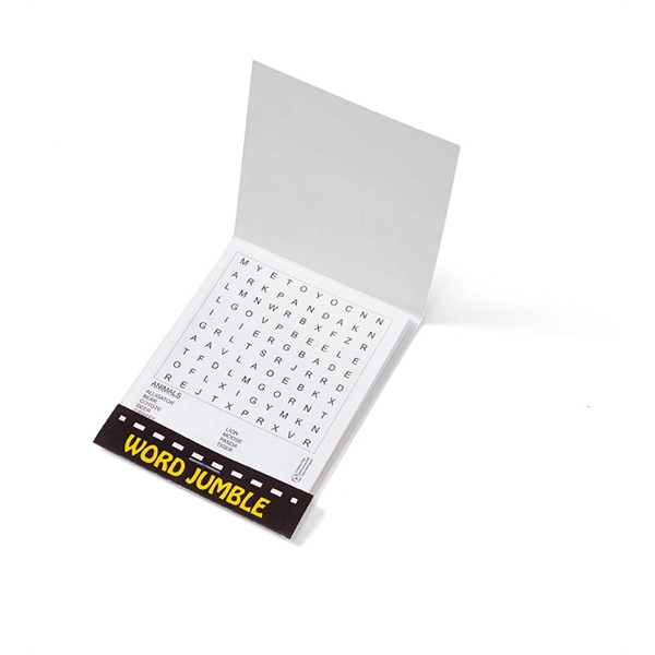 3 1/4" x 8 1/2" matchbook-style word jumble nine page puzzle... from ASI 63549 Jornik Manufacturing Corp / Jornik