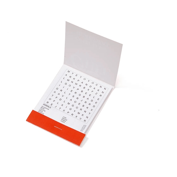 3 1/4" x 8 1/2" matchbook-style word jumble nine page puzzle... from ASI 63549 Jornik Manufacturing Corp / Jornik