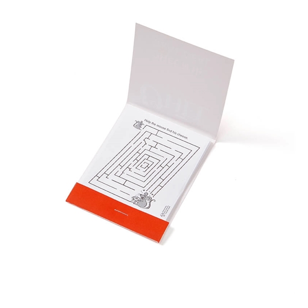3.25" x 8.25" matchbook-style book with nine pages of kid's puzzles.... from ASI 63549 Jornik Manufacturing Corp / Jornik