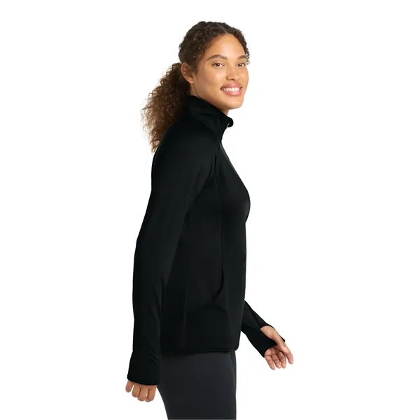 Sport-Tek Ladies Sport-Wick Stretch 1/2-Zip Pullover.... from ASI 84863 SanMar