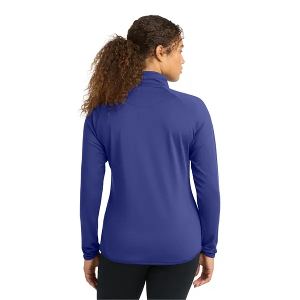 Sport-Tek Ladies Sport-Wick Stretch 1/2-Zip Pullover.... from ASI 84863 SanMar