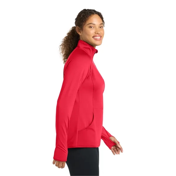 Sport-Tek Ladies Sport-Wick Stretch 1/2-Zip Pullover.... from ASI 84863 SanMar