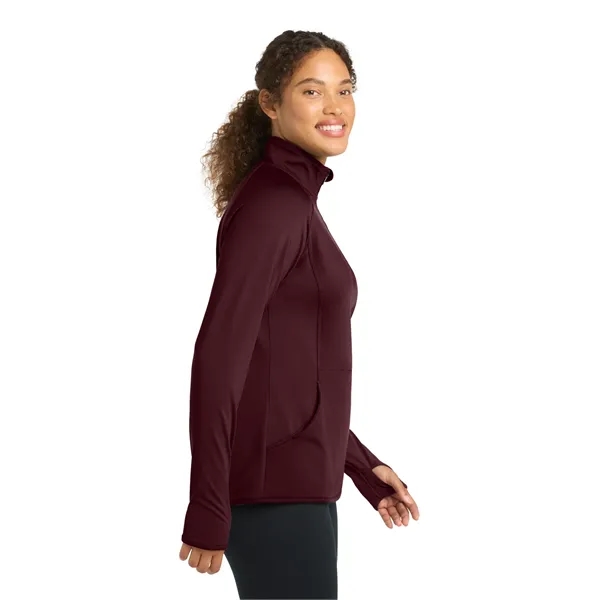 Sport-Tek Ladies Sport-Wick Stretch 1/2-Zip Pullover.... from ASI 84863 SanMar