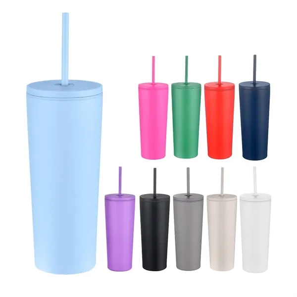 24 oz Tumbler with Straw... from ASI 31517 Admart Products