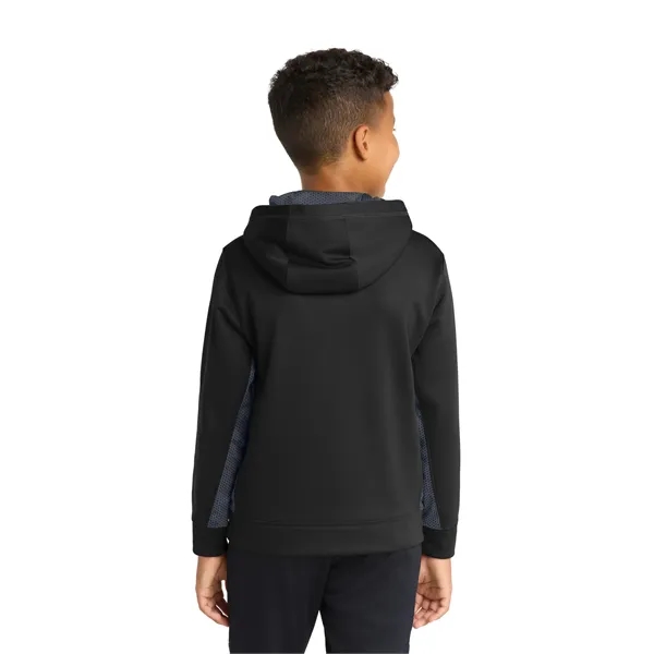 Sport-Tek Youth Sport-Wick CamoHex Fleece Colorblock Hood...... from ASI 84863 SanMar