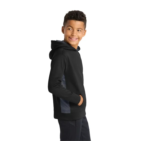 Sport-Tek Youth Sport-Wick CamoHex Fleece Colorblock Hood...... from ASI 84863 SanMar