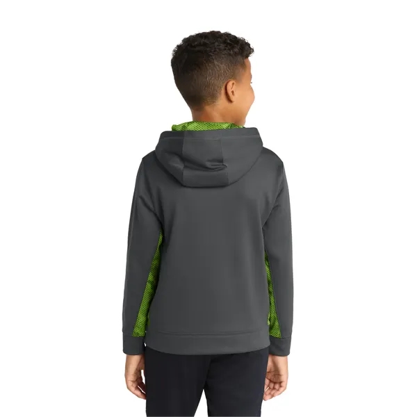 Sport-Tek Youth Sport-Wick CamoHex Fleece Colorblock Hood...... from ASI 84863 SanMar