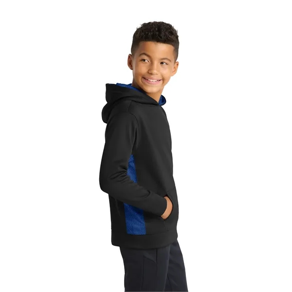 Sport-Tek Youth Sport-Wick CamoHex Fleece Colorblock Hood...... from ASI 84863 SanMar