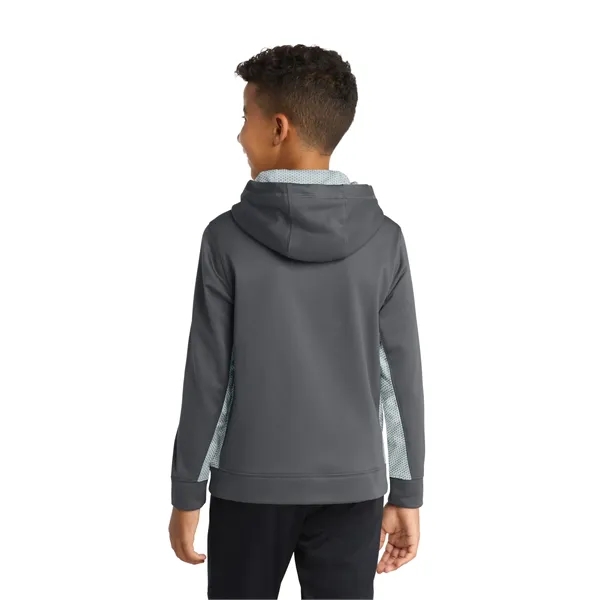 Sport-Tek Youth Sport-Wick CamoHex Fleece Colorblock Hood...... from ASI 84863 SanMar