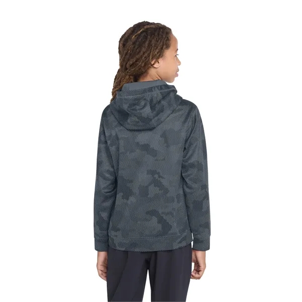 Sport-Tek Youth Sport-Wick CamoHex Fleece Hooded Pullover.... from ASI 84863 SanMar