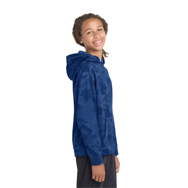Sport-Tek Youth Sport-Wick CamoHex Fleece Hooded Pullover.... from ASI 84863 SanMar