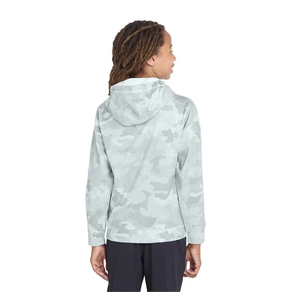 Sport-Tek Youth Sport-Wick CamoHex Fleece Hooded Pullover.... from ASI 84863 SanMar