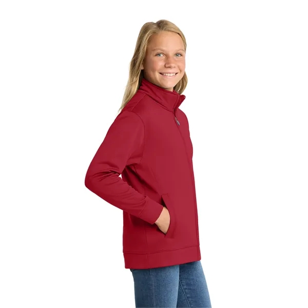 Sport-Tek Youth Sport-Wick Fleece Full-Zip Jacket.... from ASI 84863 SanMar