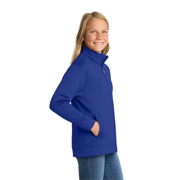Sport-Tek Youth Sport-Wick Fleece Full-Zip Jacket.... from ASI 84863 SanMar