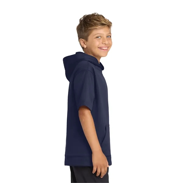 Sport-Tek Youth Sport-Wick Fleece Short Sleeve Hooded Pul...... from ASI 84863 SanMar