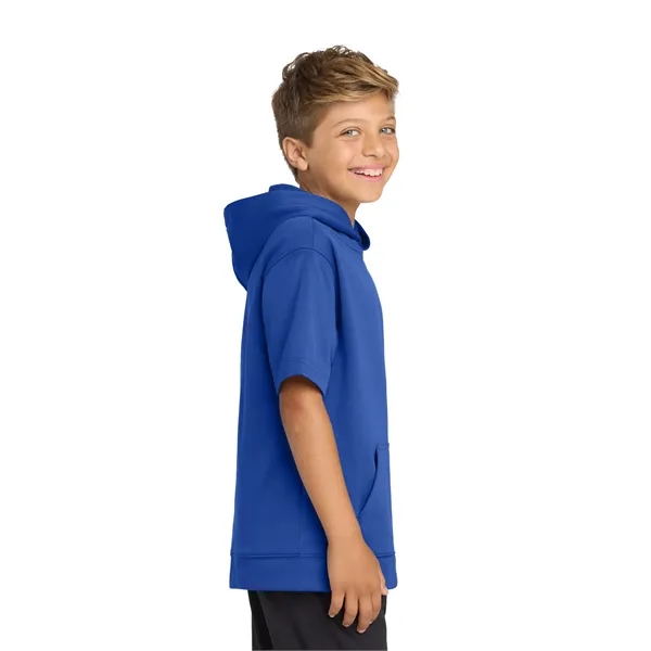 Sport-Tek Youth Sport-Wick Fleece Short Sleeve Hooded Pul...... from ASI 84863 SanMar