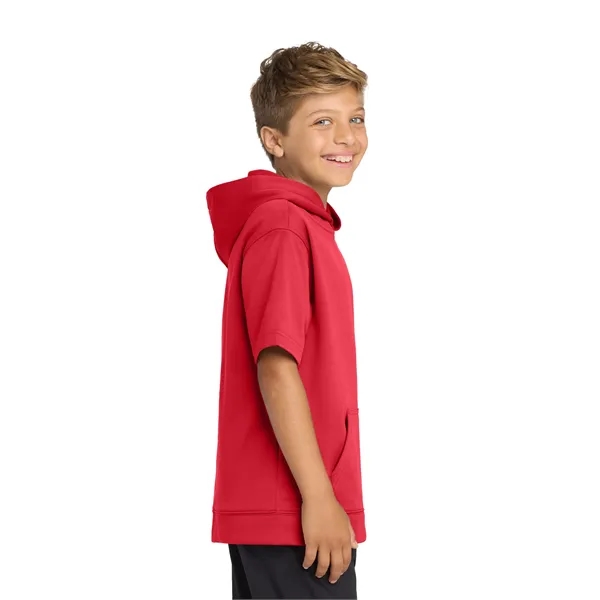 Sport-Tek Youth Sport-Wick Fleece Short Sleeve Hooded Pul...... from ASI 84863 SanMar