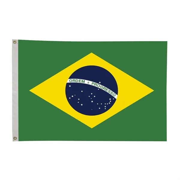 2' x 3' international flag with snow-white header and brass grommets.... from ASI 87188 Showdown Displays