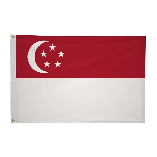 2' x 3' international flag with snow-white header and brass grommets.... from ASI 87188 Showdown Displays