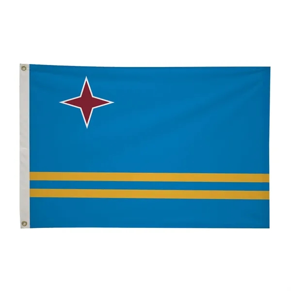 2' x 3' international flag with snow-white header and brass grommets.... from ASI 87188 Showdown Displays