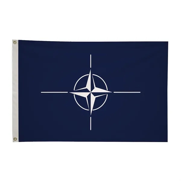 2' x 3' international flag with snow-white header and brass grommets.... from ASI 87188 Showdown Displays