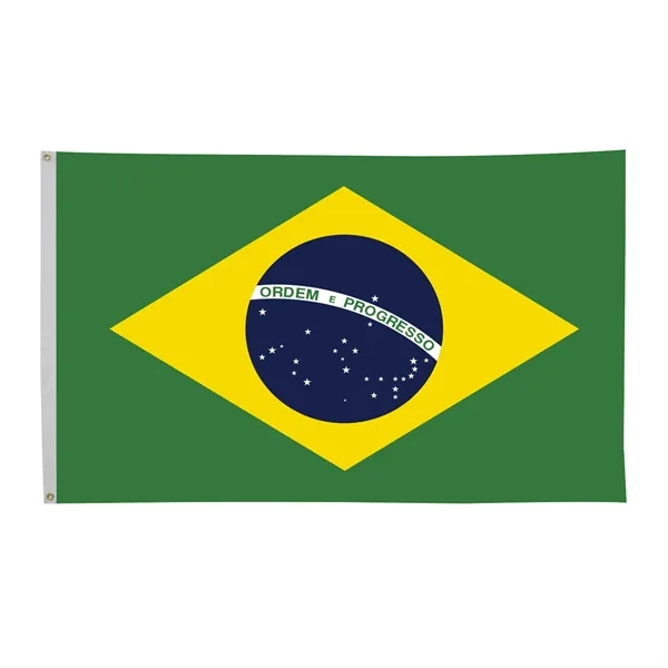 3' x 5' international flag with snow-white header and brass grommets.... from ASI 87188 Showdown Displays