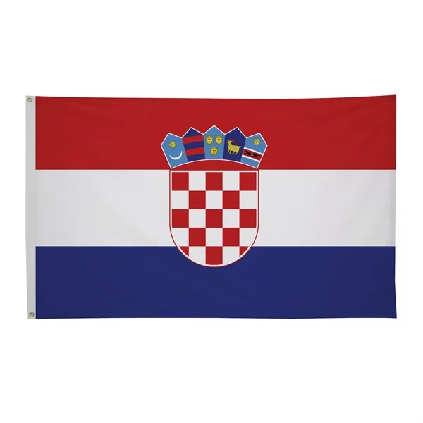 3' x 5' international flag with snow-white header and brass grommets.... from ASI 87188 Showdown Displays