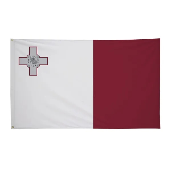 3' x 5' international flag with snow-white header and brass grommets.... from ASI 87188 Showdown Displays