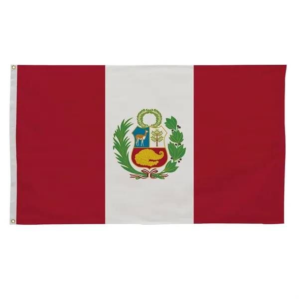 3' x 5' international flag with snow-white header and brass grommets.... from ASI 87188 Showdown Displays