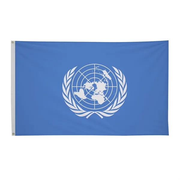 3' x 5' international flag with snow-white header and brass grommets.... from ASI 87188 Showdown Displays