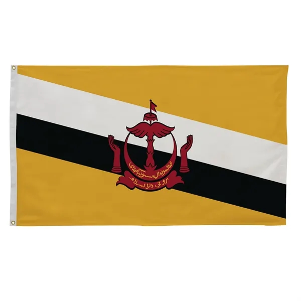 3' x 5' international flag with snow-white header and brass grommets.... from ASI 87188 Showdown Displays