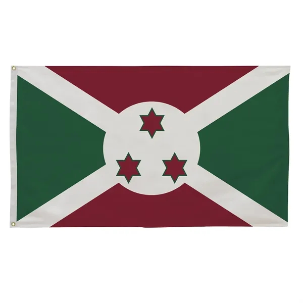 3' x 5' international flag with snow-white header and brass grommets.... from ASI 87188 Showdown Displays