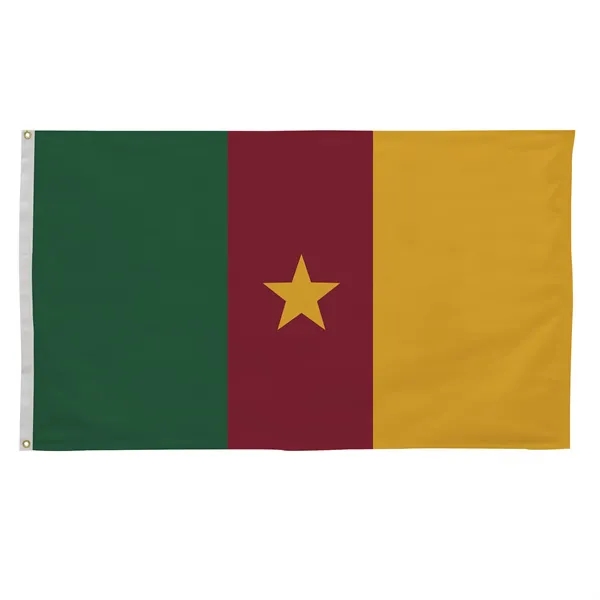 3' x 5' international flag with snow-white header and brass grommets.... from ASI 87188 Showdown Displays